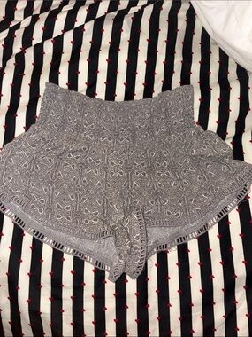 Pacsun La Hearts Grey High-Waist Patterned Knit Shorts XS